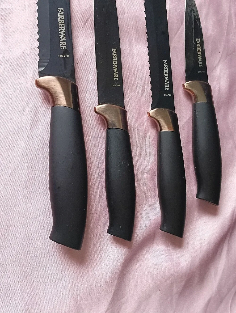 Farberware Black Kitchen Knife Set